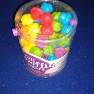 Learning Resources Mini Muffin Counters Set of 60 in 6 Colors New